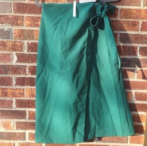 NWT Emerald-green Asos Wrap Skirt